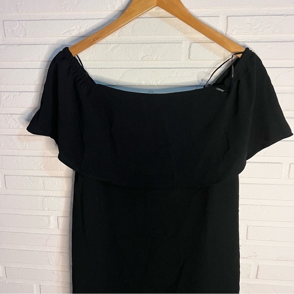 Charles Henry Black Off the Shoulder Flowy Ruffle Mini Dress, Women’s Size XS - Picture 5 of 13